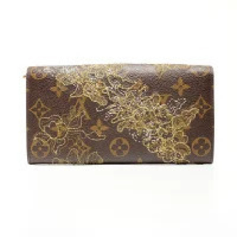 Louis Vuitton Sarah Wallet Long Monogram Brown Dentelle Portefeuille